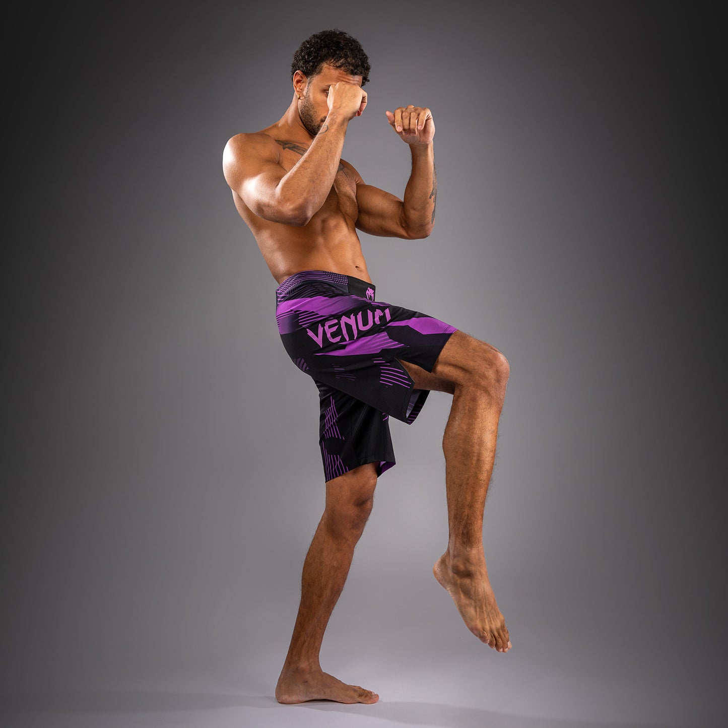 Venum No-Gi 6.0 Pantalón Corto de Combate - Negro/Púrpura