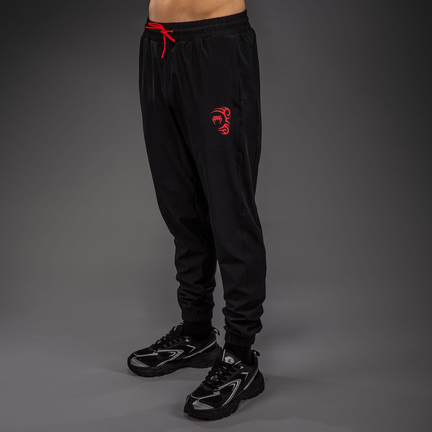 Venum x Mike Tyson Tiger Joggers - Negro intenso/Rojo intenso