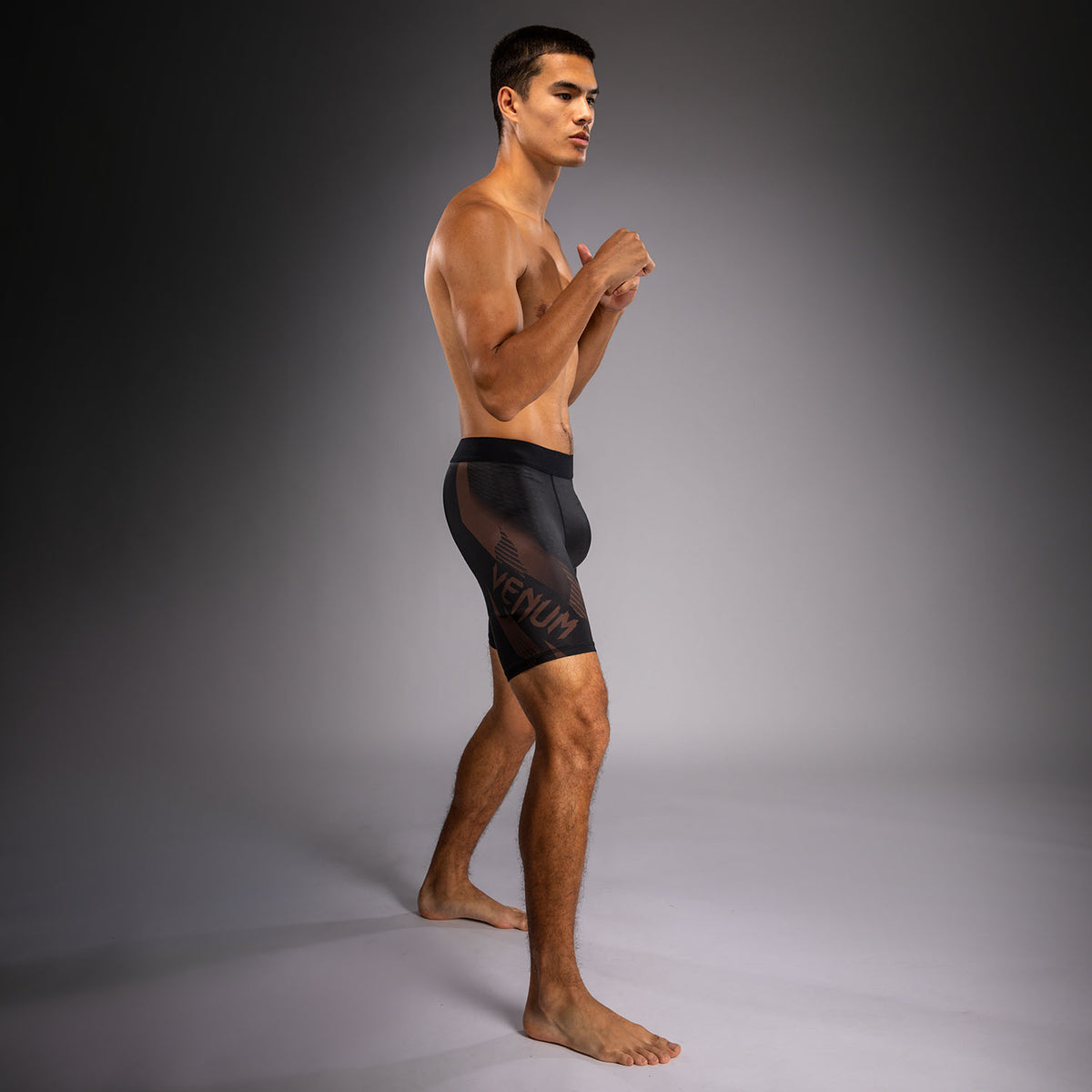 Venum No-Gi 6.0 Pantalón Corto de Compresión - Negro/Marrón