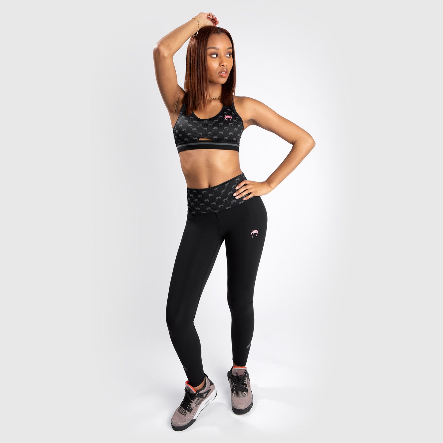 Leggings Venum Monogram – Negro//Oro Rosa