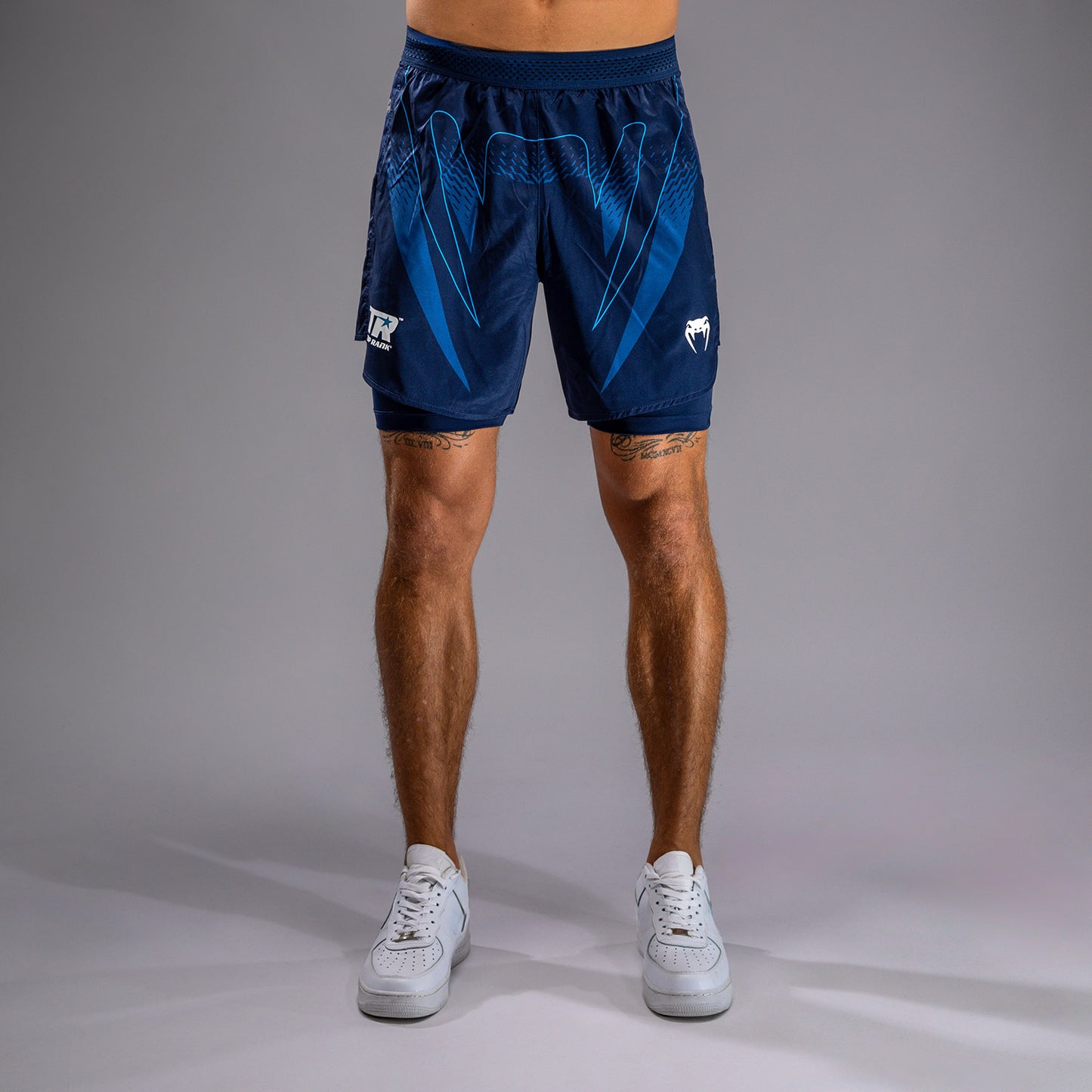 Venum x Top Rank Original Pantalones Cortos de Entrenamiento para Hombre - Azul Marino