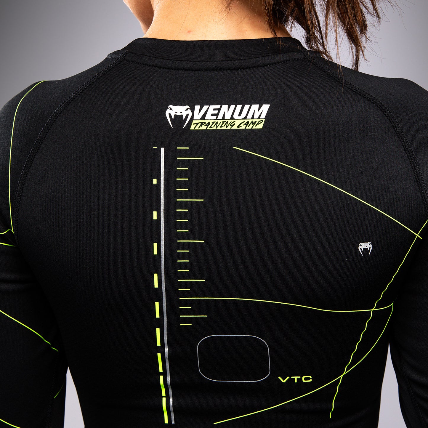 Venum Training Camp 4.0 Lycra de manga larga - Negro/Verde neón