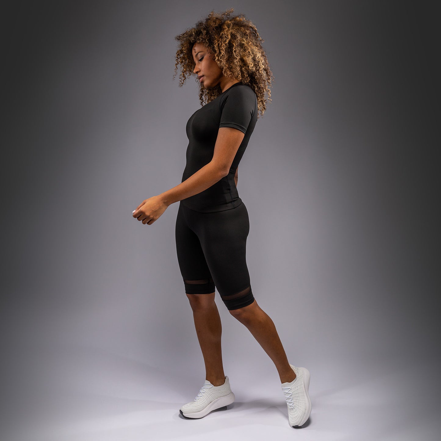 Venum Halo Camiseta de manga larga rashguard para mujer - Negro