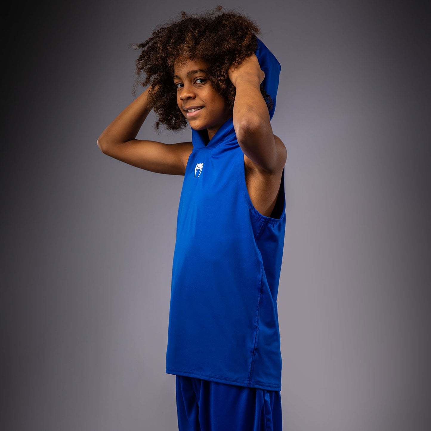 Venum Elite Sudadera con Capucha Sin Mangas Dry-Tech Para Niños - Azul Real