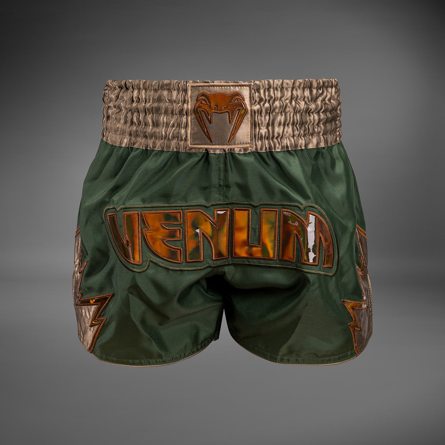 Venum Inferno Pantalones cortos de Muay Thai - Caqui/Bronce