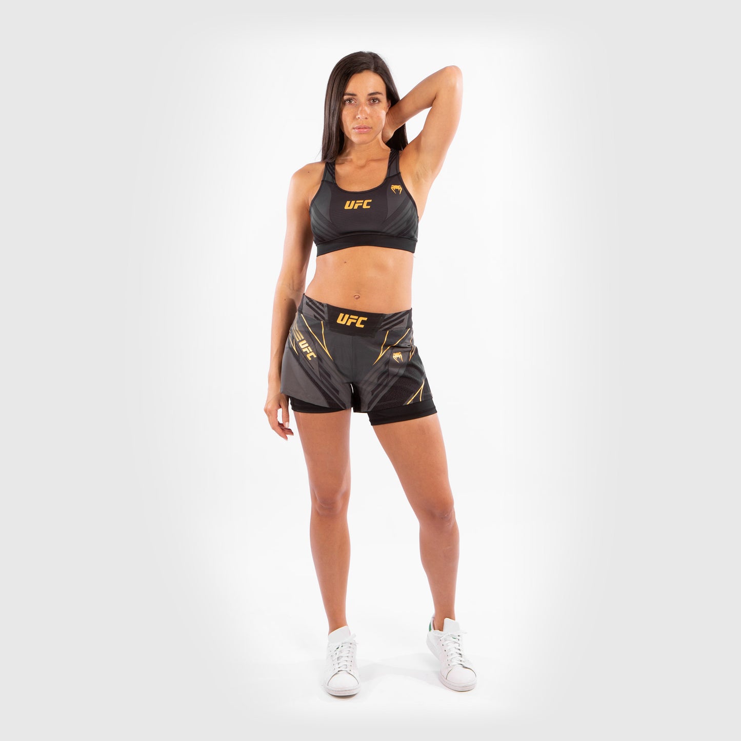 Pantalón De Mma Para Mujer UFC Venum Authentic Fight Night – Modelo Corto - Campeón