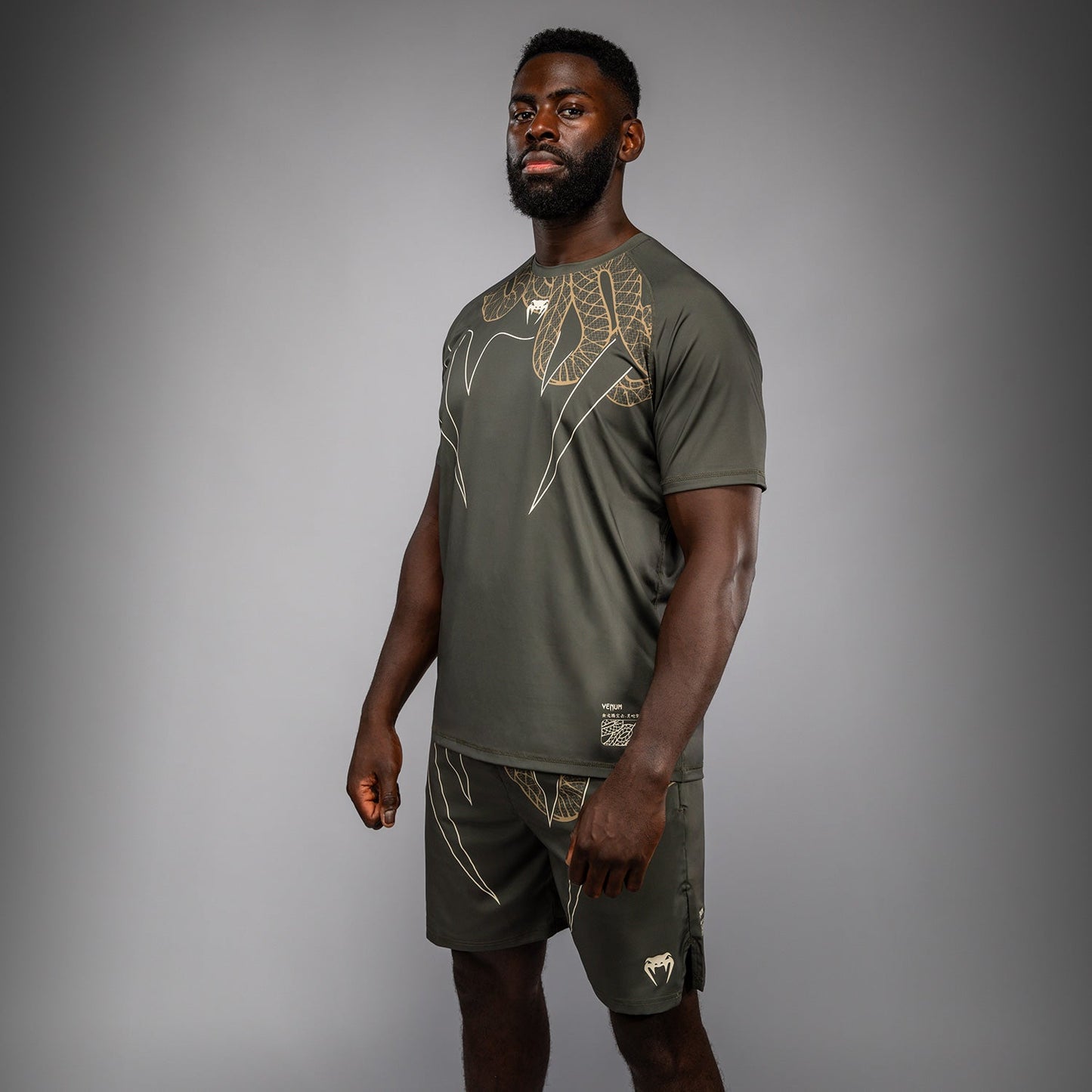 Venum Serpenti Dry Tech Camiseta – Caqui/Bronce/Marfil