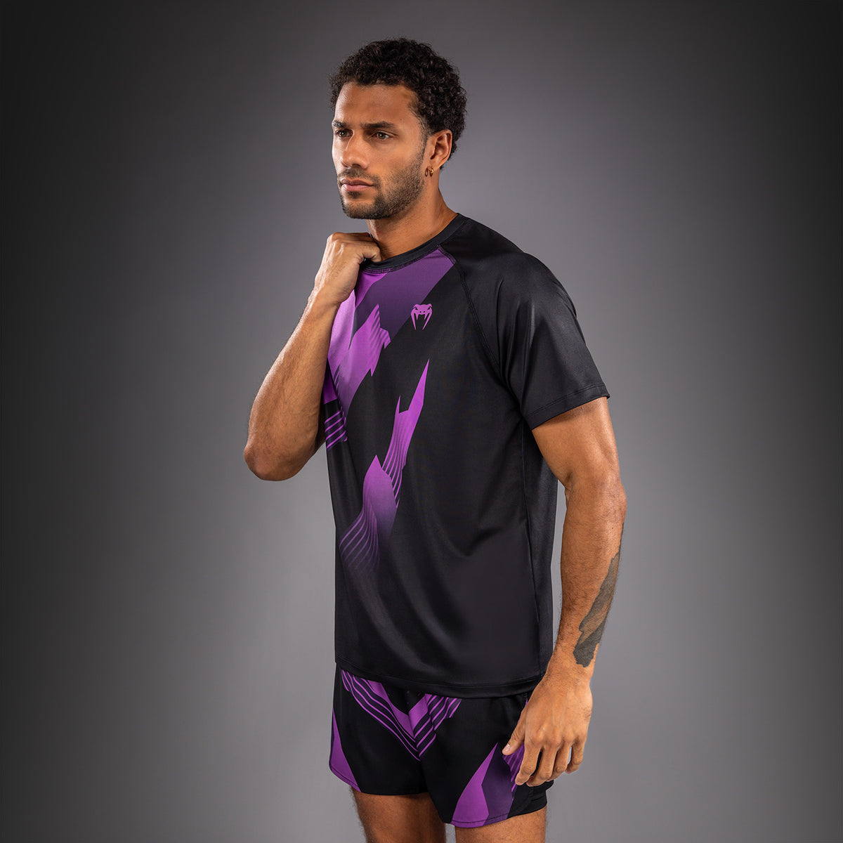 Venum No-Gi 6.0 Camiseta Dry Tech - Negro/Púrpura