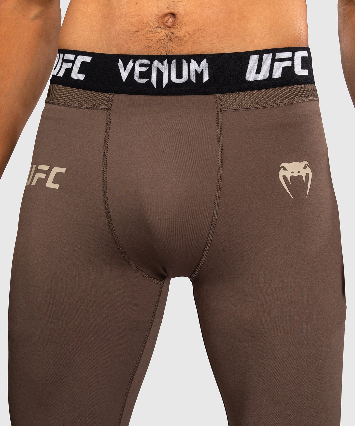Venum UFC Unity by Venum Authentic Fight Week Pantalón de Compresión Técnico para Hombre - Marrón