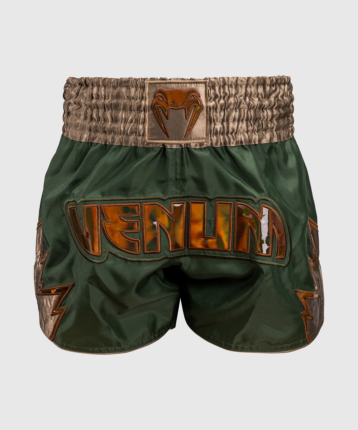Venum Inferno Pantalones cortos de Muay Thai - Caqui/Bronce