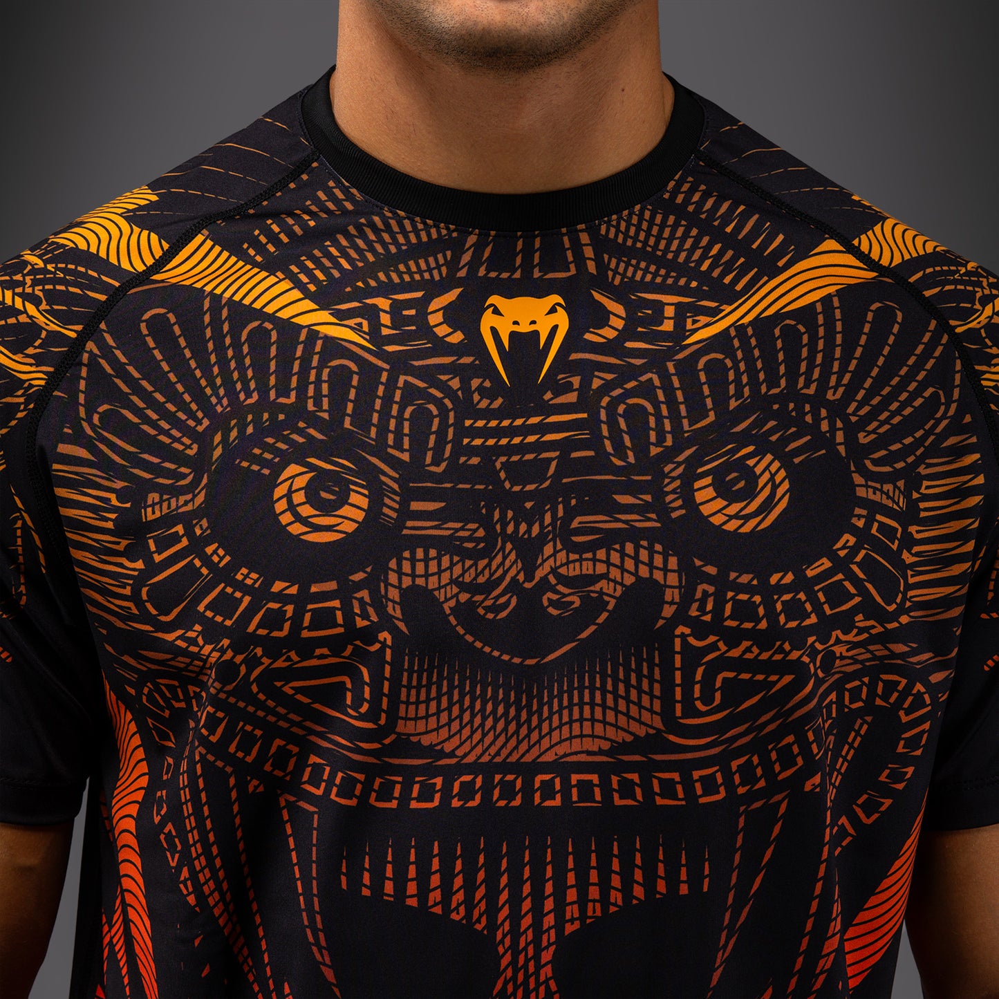 Venum Quetzal Fury Dry-Tech Camiseta - Negro/Rojo Fury/Mandarina