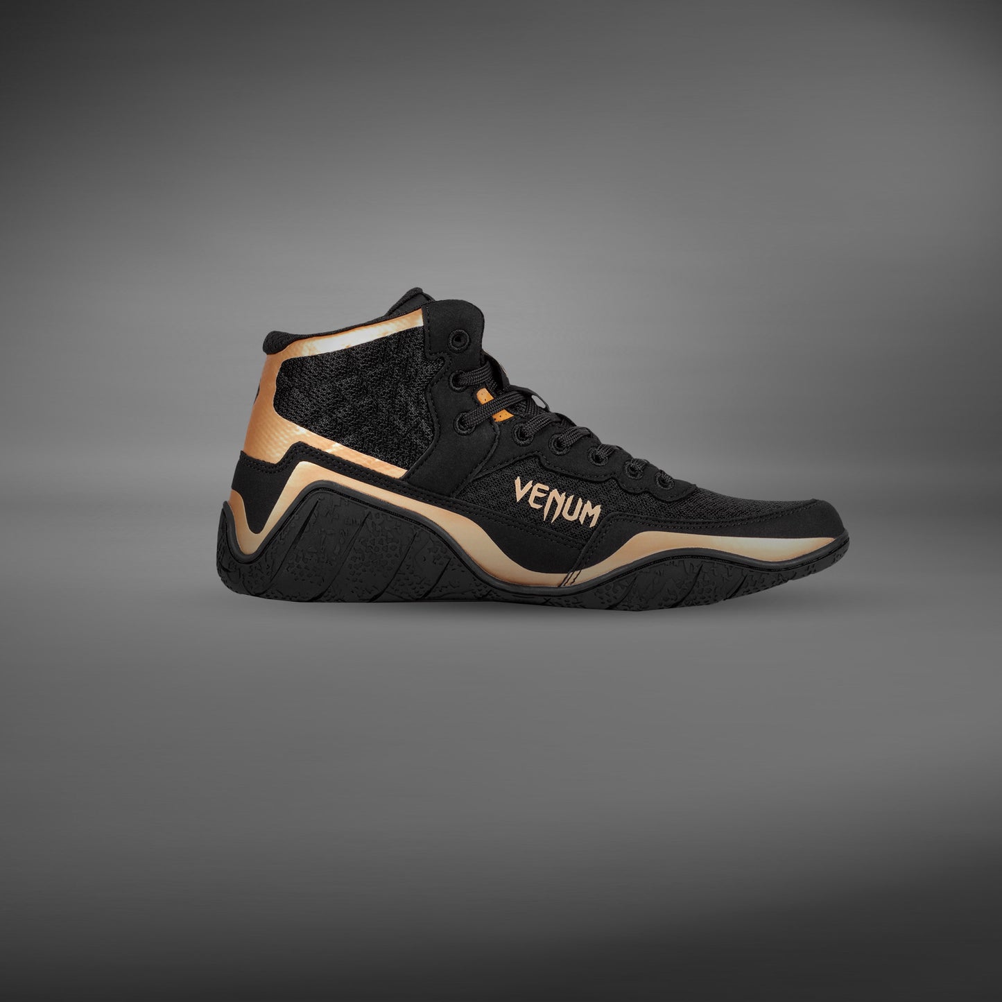 Venum Elite Zapatillas de Lucha - Negro/Bronce