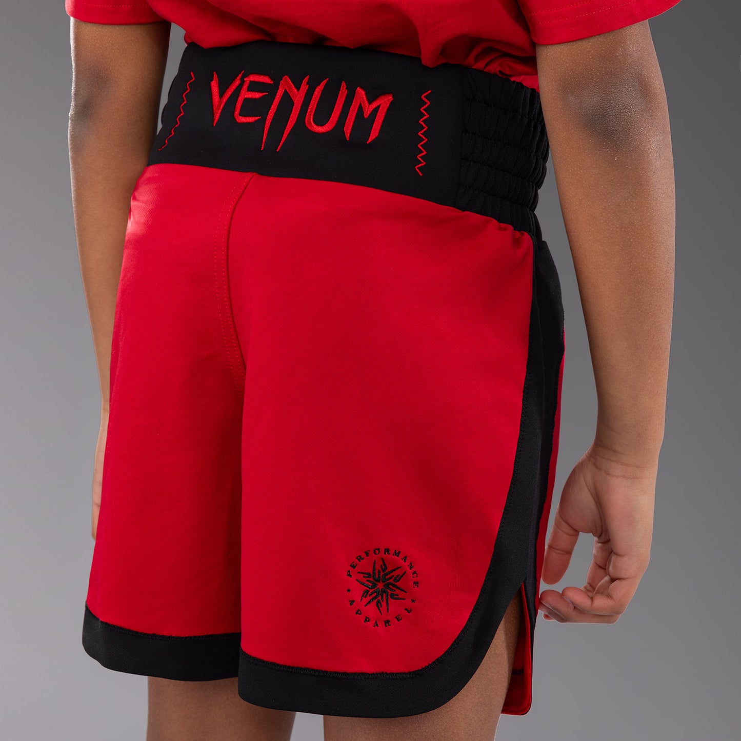 Venum Classic Short de boxeo para niños - Rojo cereza