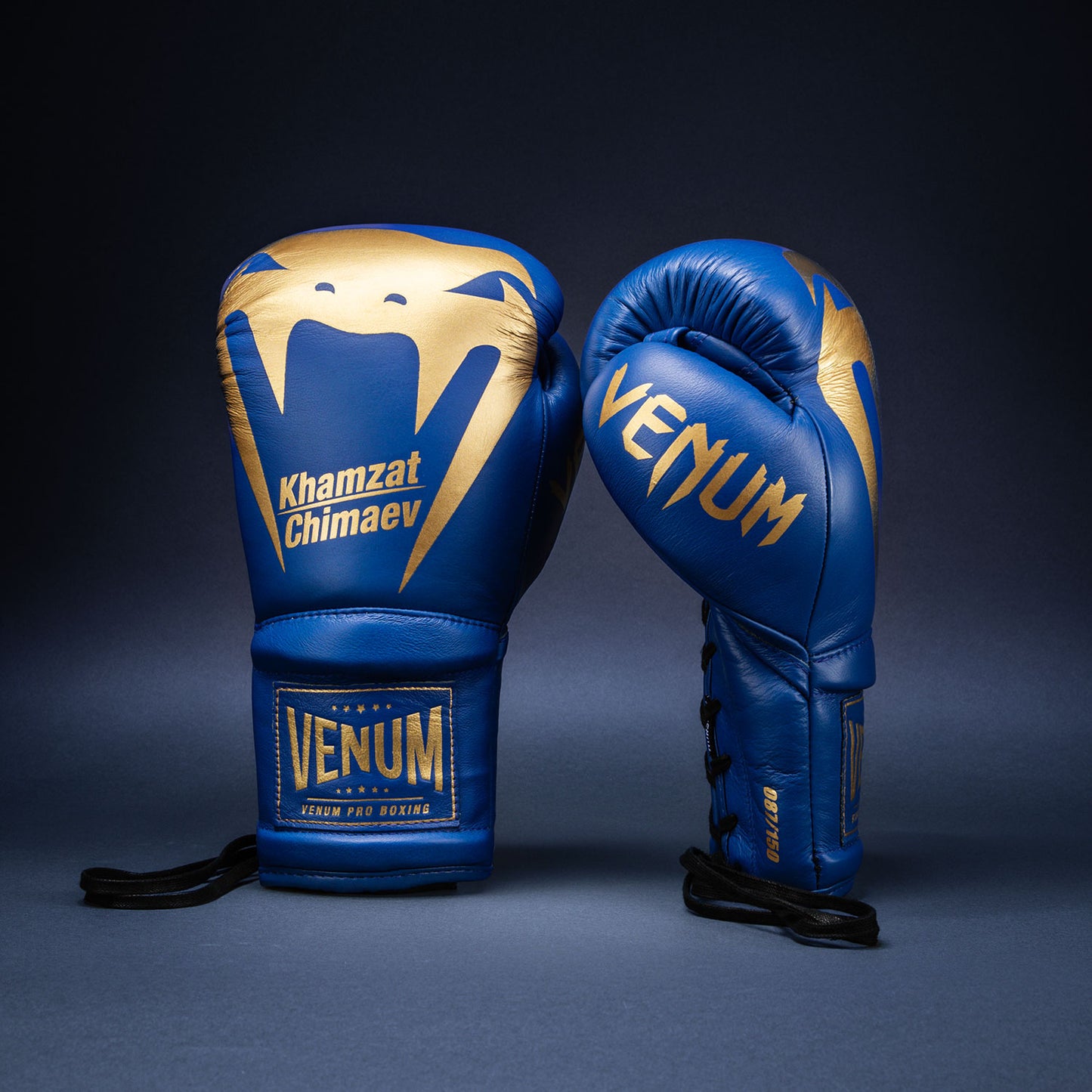 Guantes de boxeo Venum Giant 2.0 Khamzat Chimaev Pro - Azul dorado