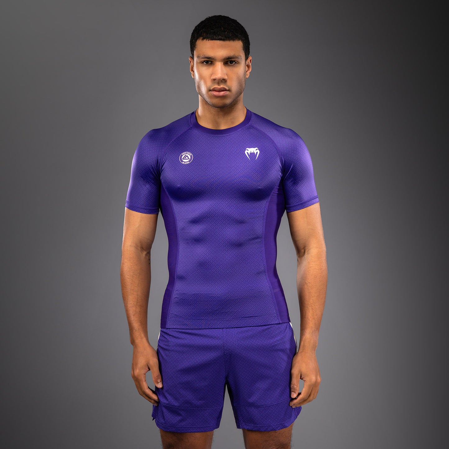 Venum x Roger Gracie Academy Rashguard Manga Corta - Morado