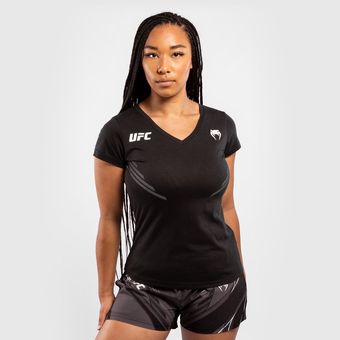 Camiseta Para Mujer UFC Venum Replica - Negro