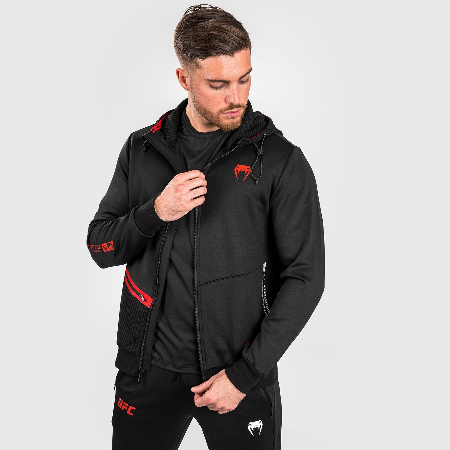 UFC Adrenaline by Venum Fight Week Sudadera con cremallera para Hombre - Negra