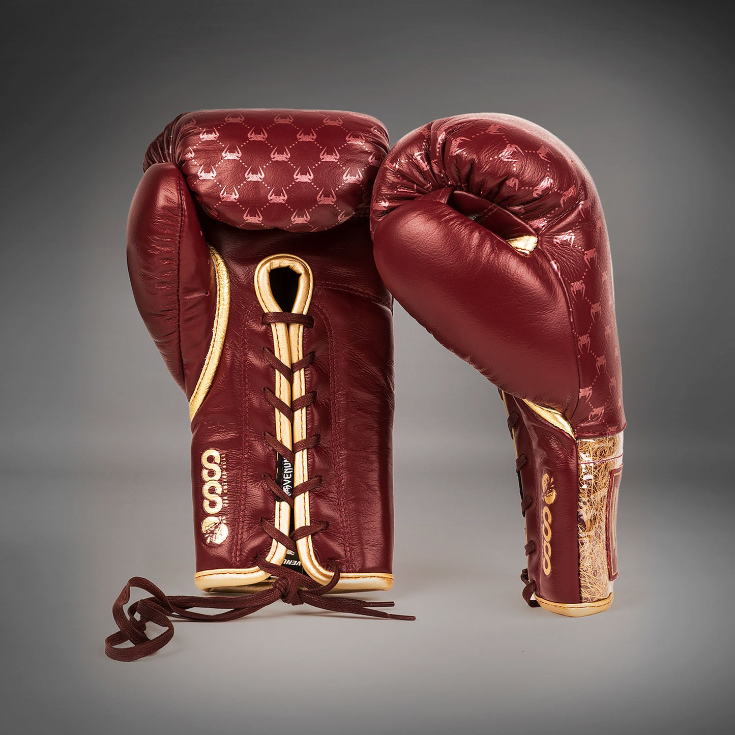 Guantes de boxeo Venum Coco Monogram Pro  - Rojo granate