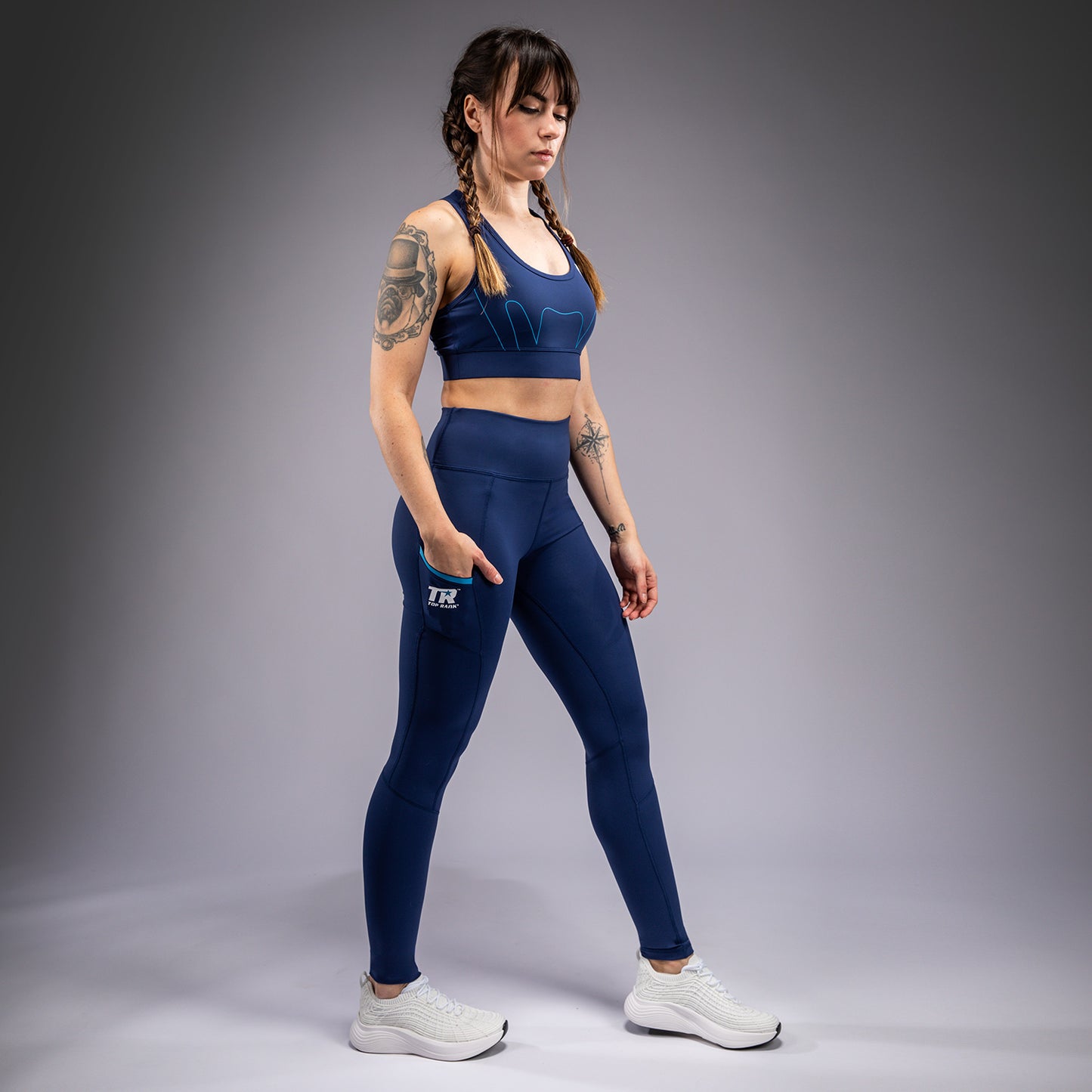 Venum x Top Rank Original Leggings Largas para Mujer - Azul Marino