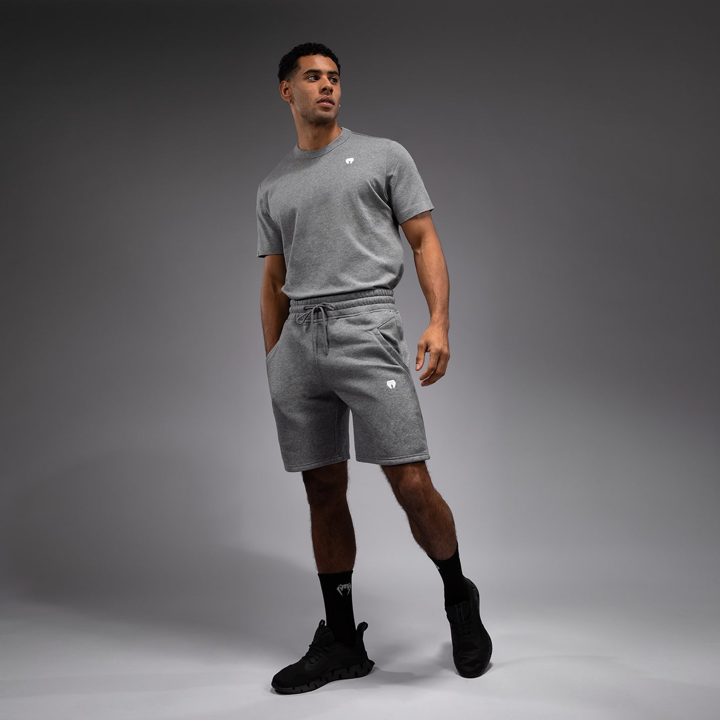 Venum Silent Power Pantalones Cortos de Algodón - Cloudy Grey