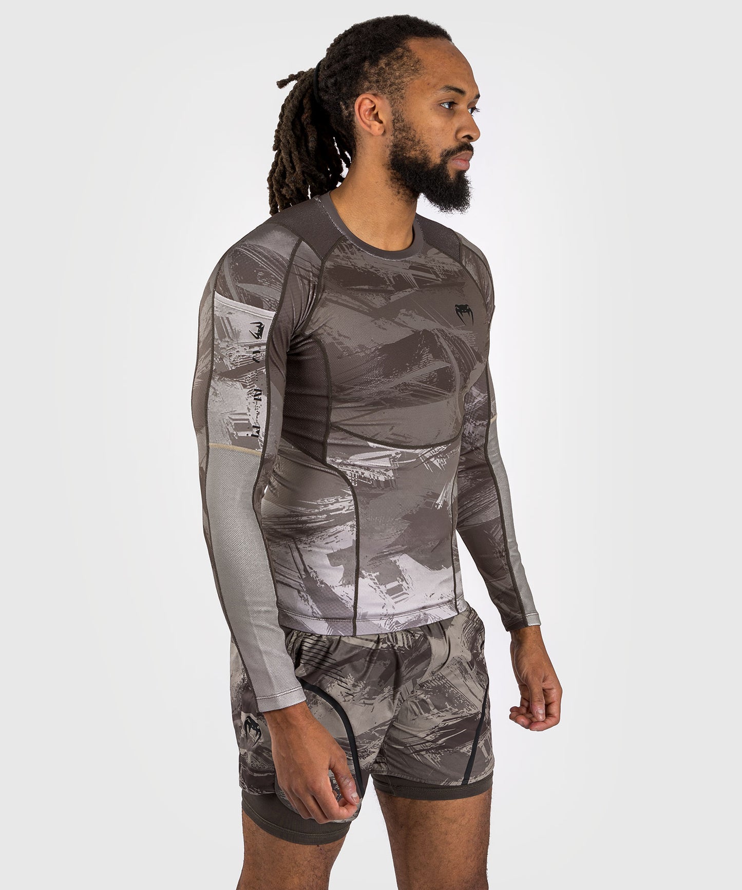 Venum Electron 3.0 Lycra Manga Larga - Sable