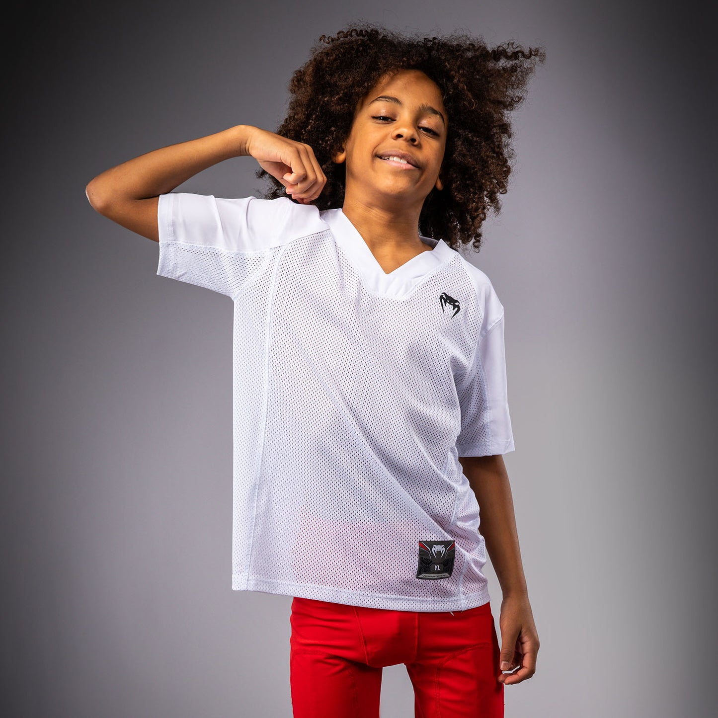 Venum Elite Football Camiseta de Fútbol Manga Corta Para Niños - Blanco
