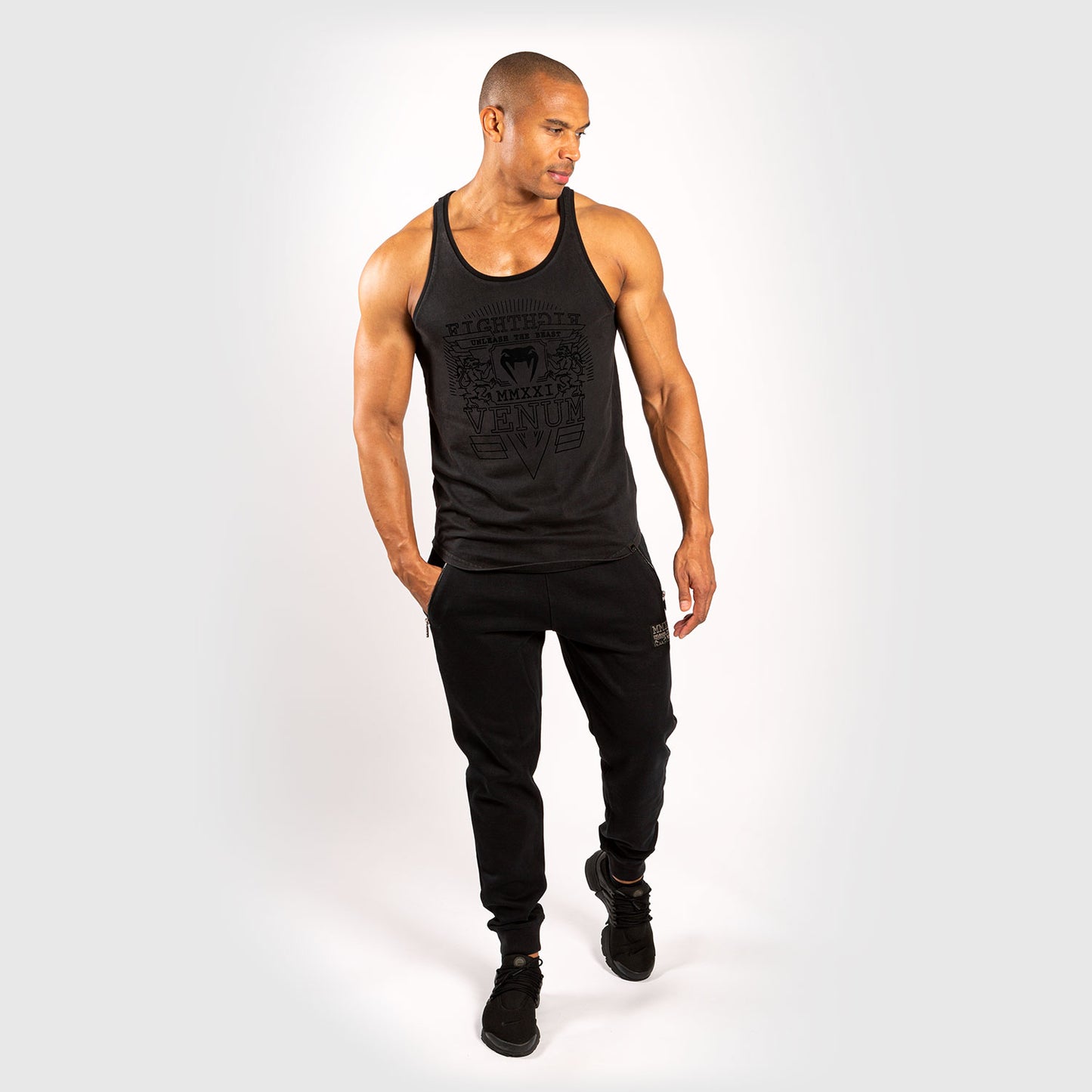 Camiseta sin mangas Venum LIONS21 - Negro/Negro