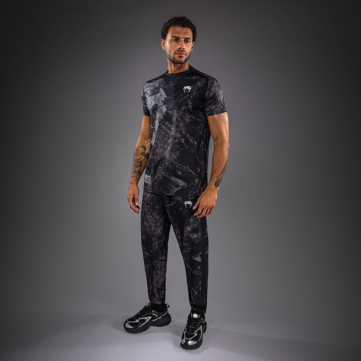 Venum Rage & Workout Camiseta Dry Tech - Negro/Gris