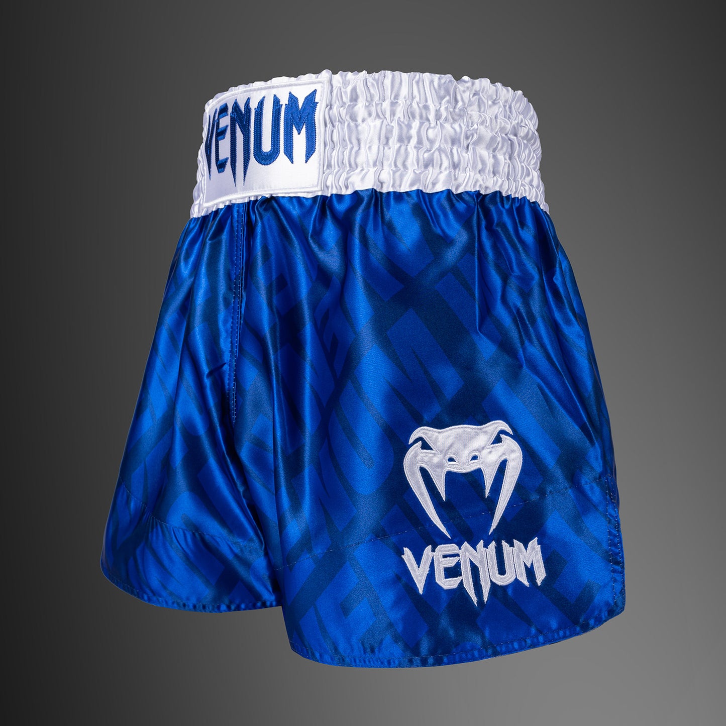 Venum Contender XT Pantalones Cortos Muay Thai – Azul Real/Blanco