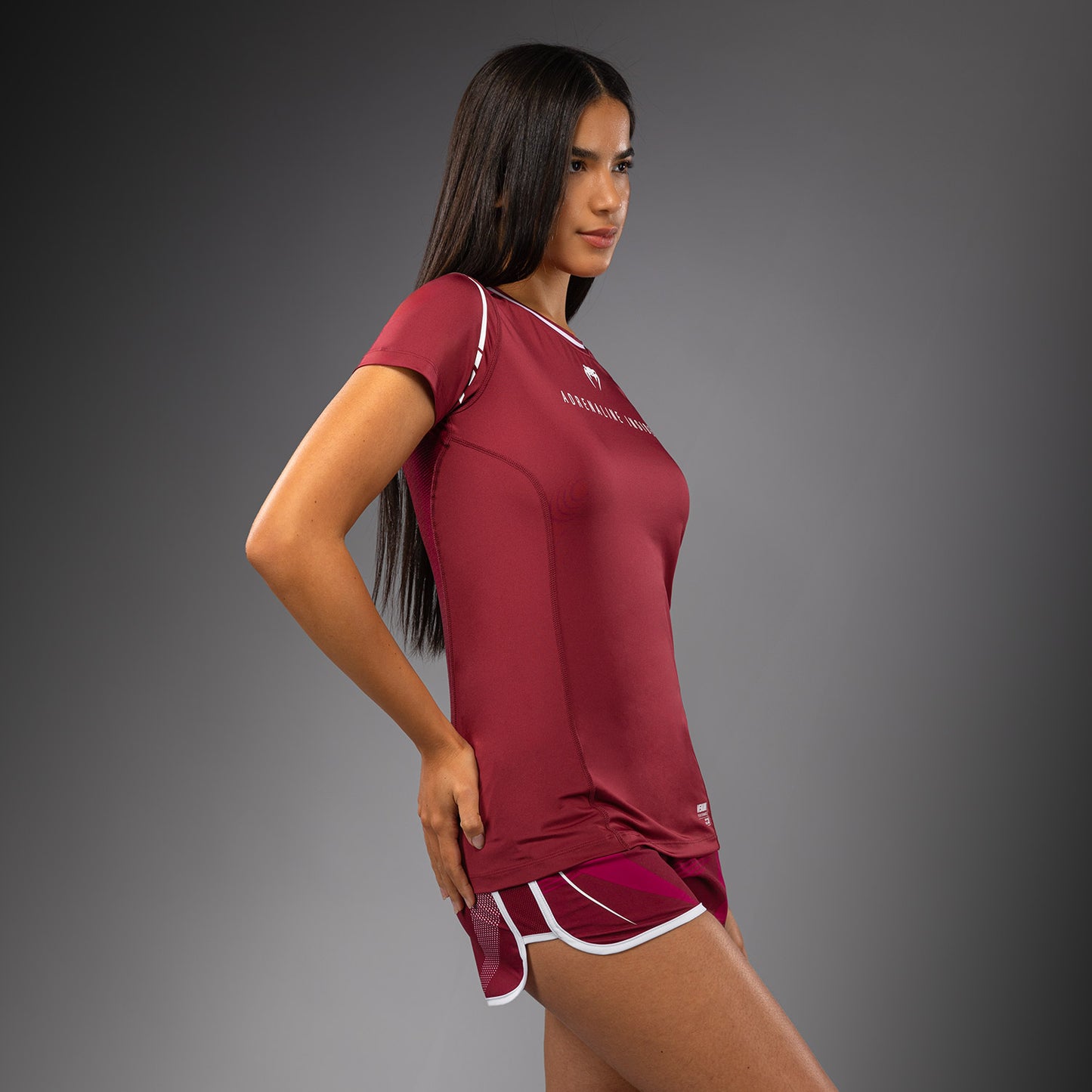 Venum Adrenaline Camiseta Dry-Tech para Mujer – Burdeos/Rosa