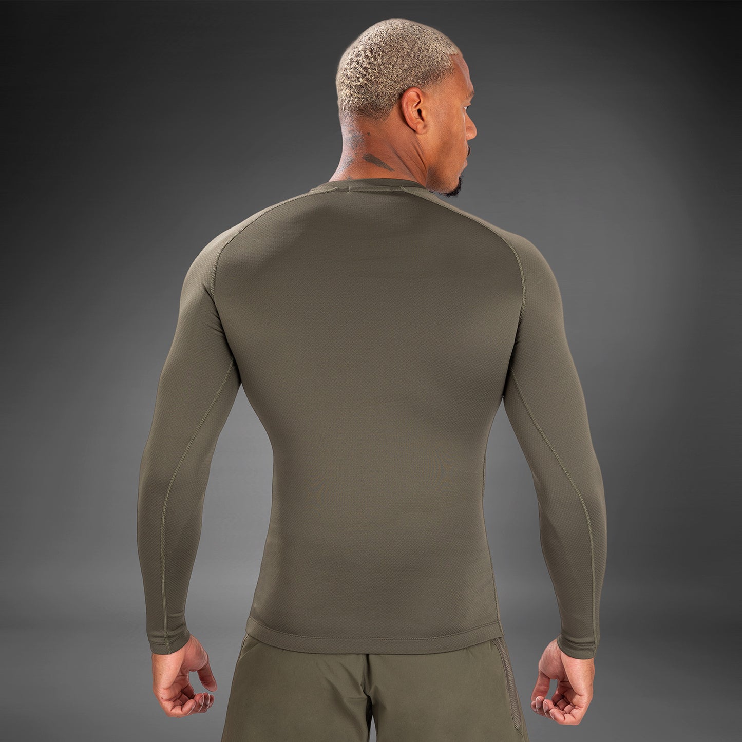 Venum Contender Lycra de manga larga para hombre - Caqui