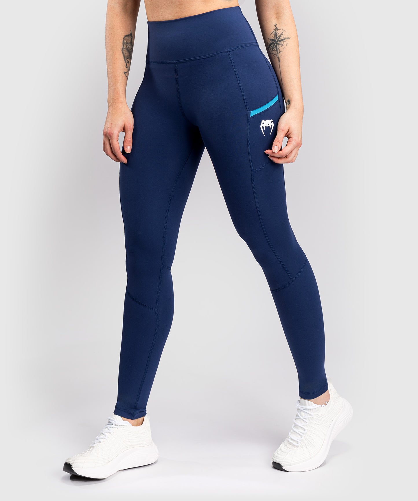 Venum x Top Rank Original Leggings Largas para Mujer - Azul Marino