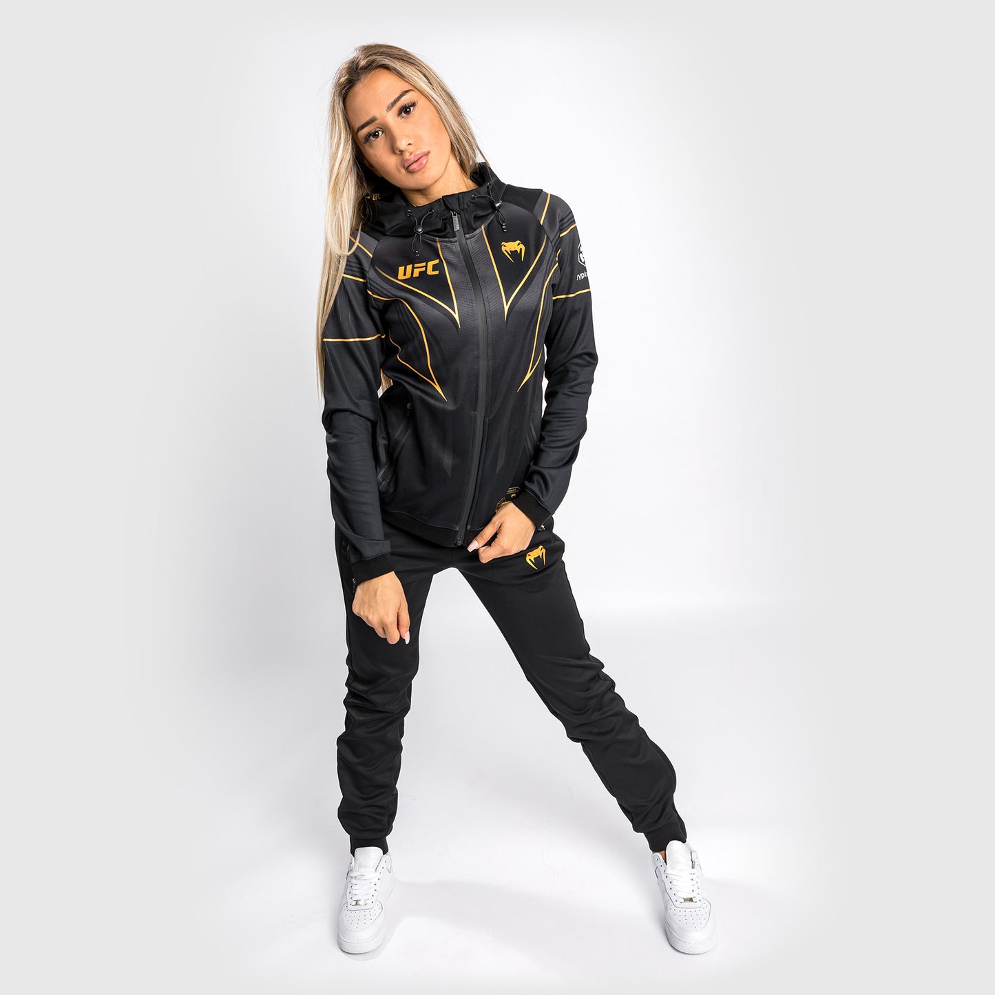 Sudadera con capucha UFC Venum Authentic Fight Night 2.0 para mujer - Campeón