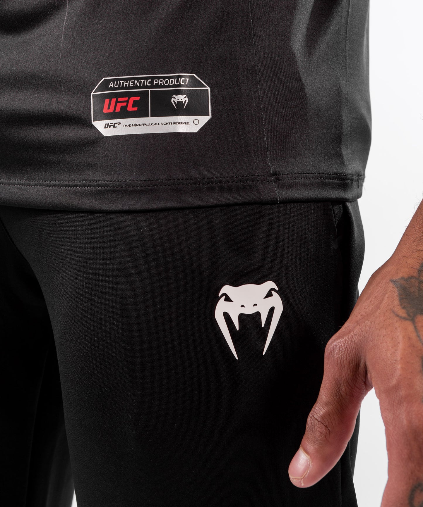 Camiseta Técnica Para Hombre UFC Venum Authentic Fight Night - Negro