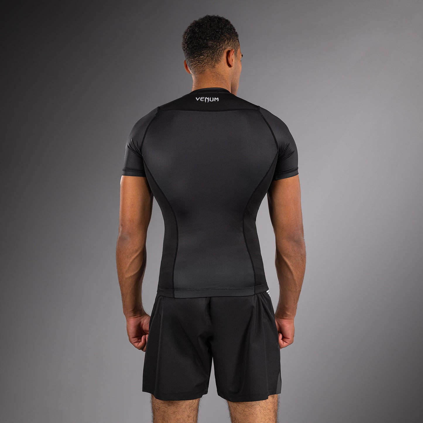 Venum No Gi Rashguards - Negro/Blanco