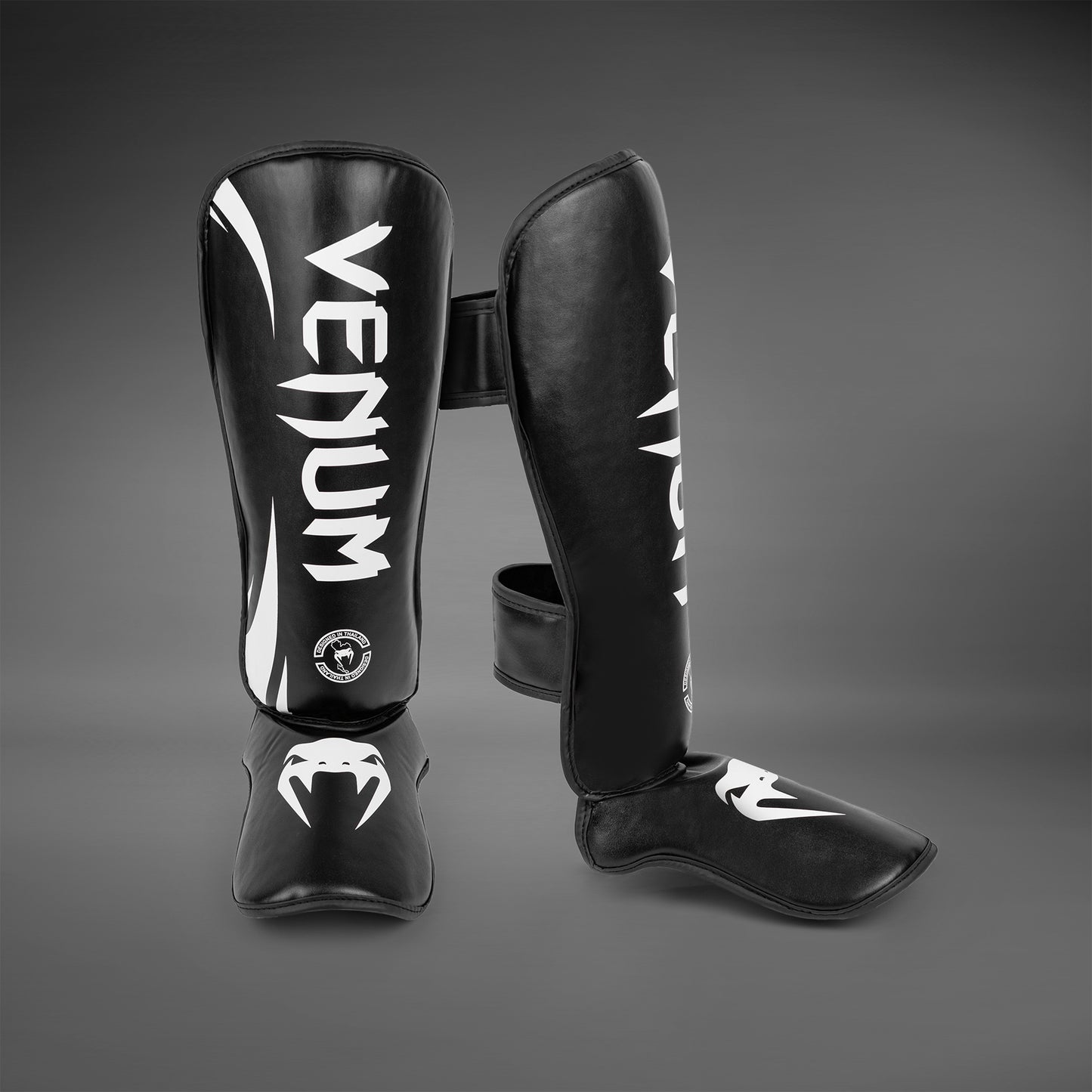 Espinilleras Venum Challenger - Negro/Blanco