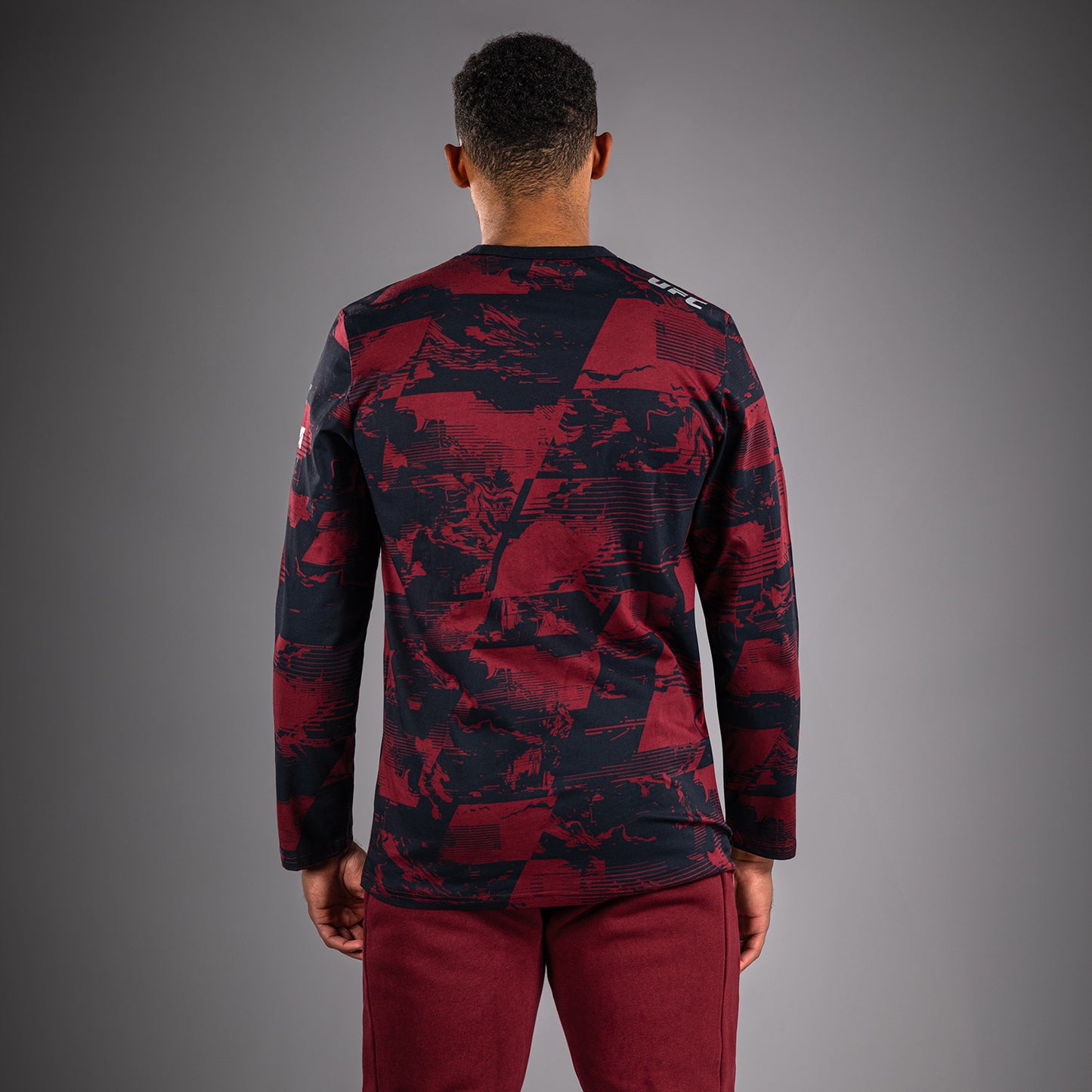 UFC Zenith by Venum Authentic Fight Week Camiseta de manga larga Hombre - Azul marino/Burdeos/Plateado