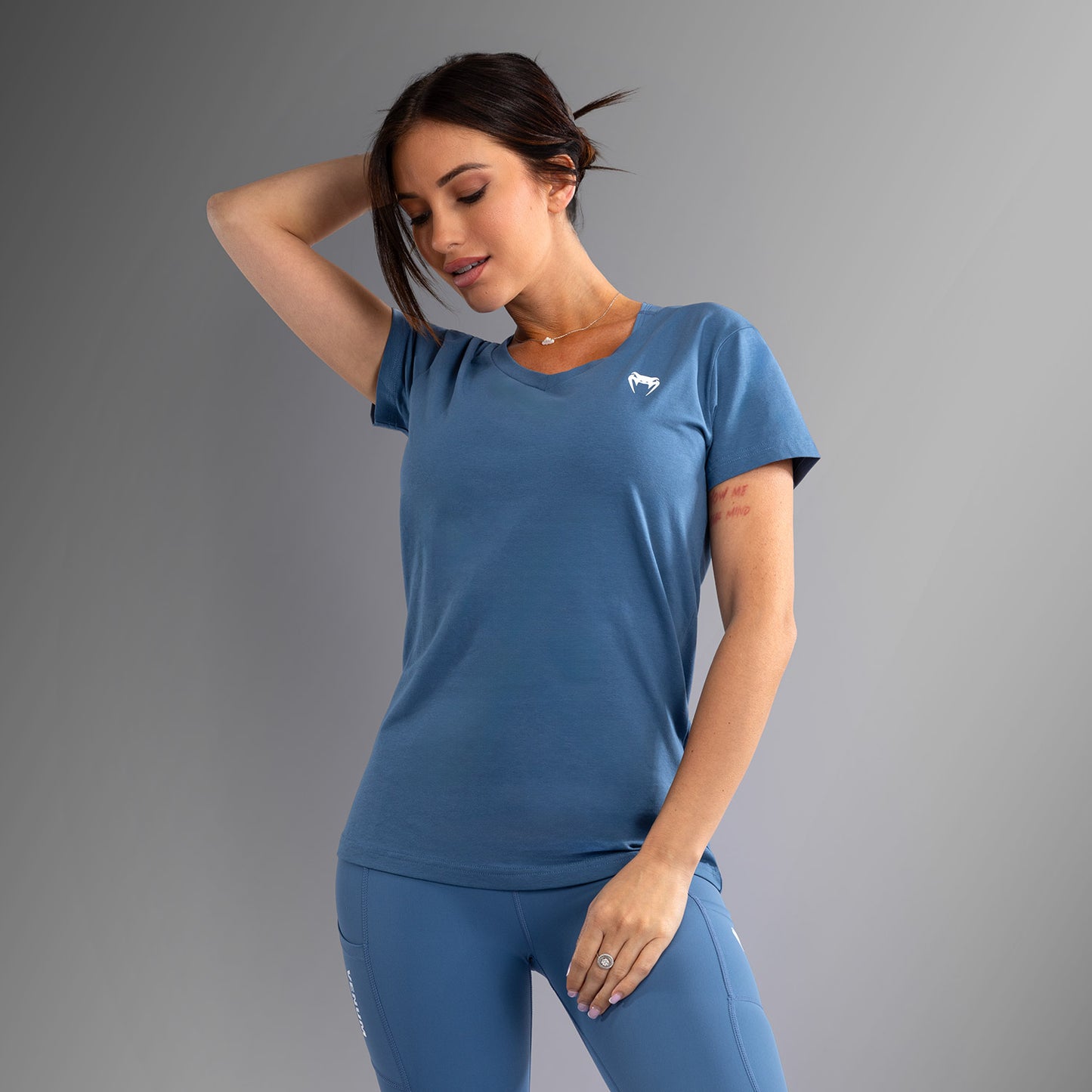 Venum Essential Camiseta para Mujer - Azul Tormenta