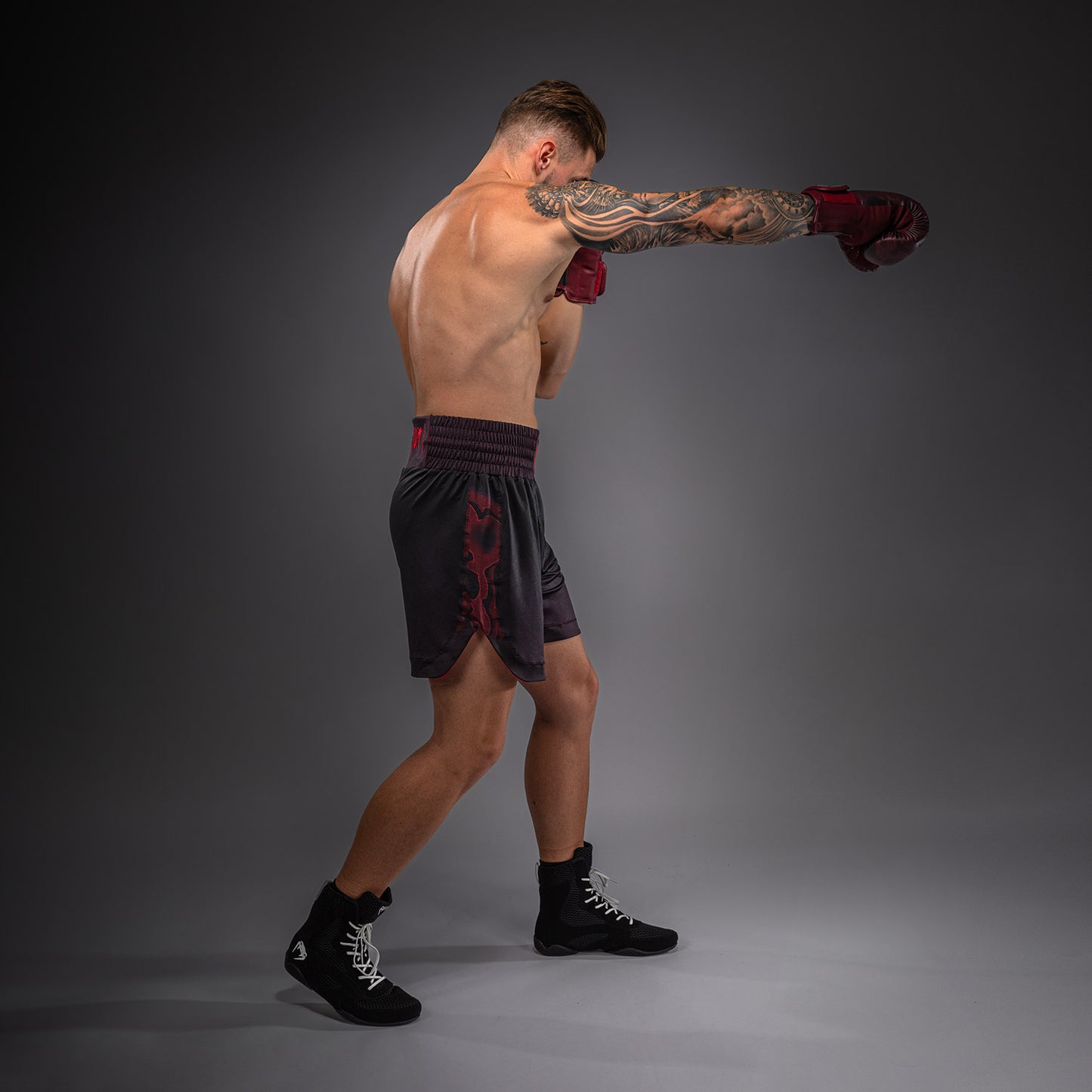 Venum Spectre Pantalón Corto de Boxeo – Negro/Rojo