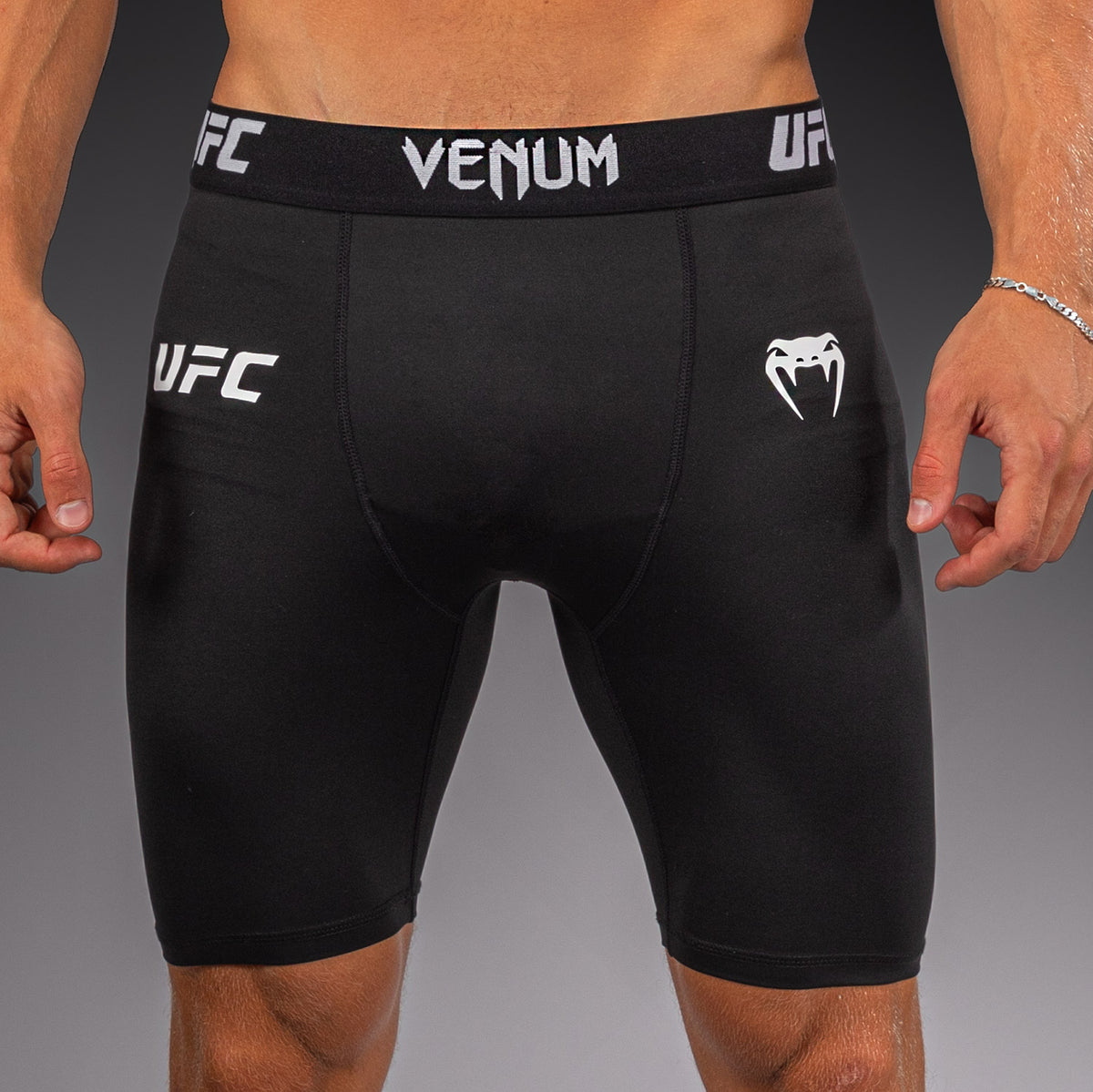 Venum UFC Unity by Venum Authentic Fight Week Short de Compresión Técnico para Hombre - Negro