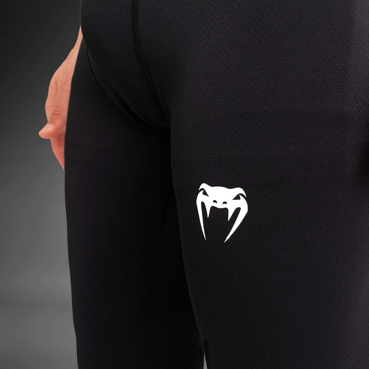 Venum Contender Pantalones de compresión para hombre - Negro/Blanco