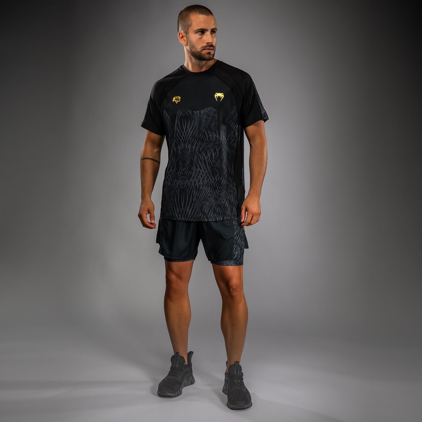 Venum x Chimaev Camiseta Dry-Tech  - Negro/Gris