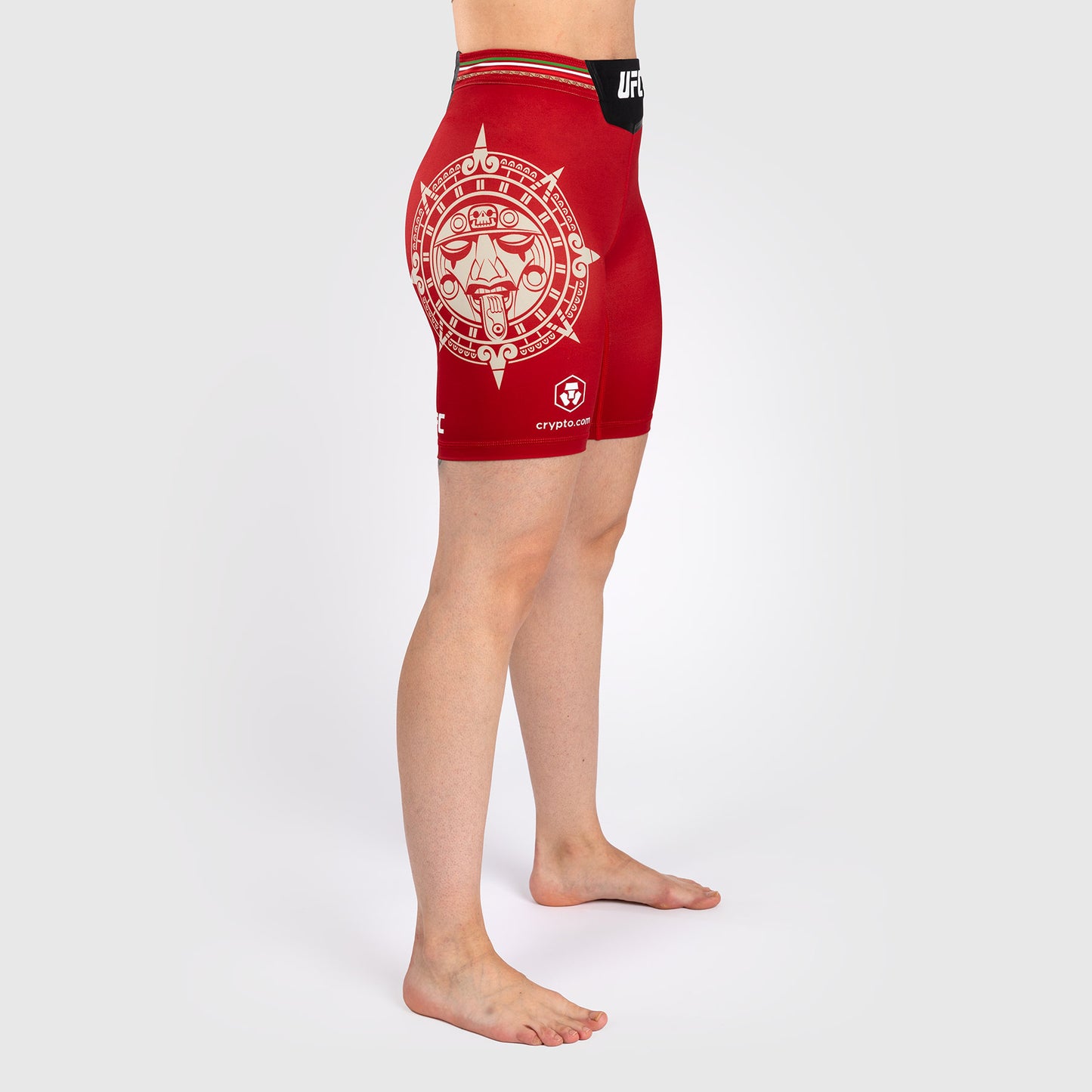 Noche UFC by Venum Authentic Fight Night Shorts Vale Tudo para Mujer - Corte Largo - Rojo