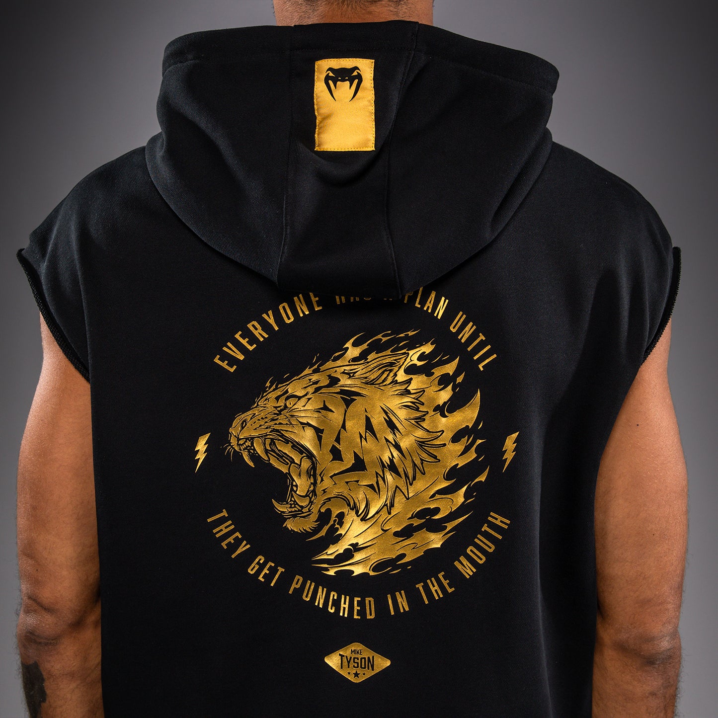 Venum x Mike Tyson Tiger Sudadera Sin Mangas Tiger - Negro/Oro