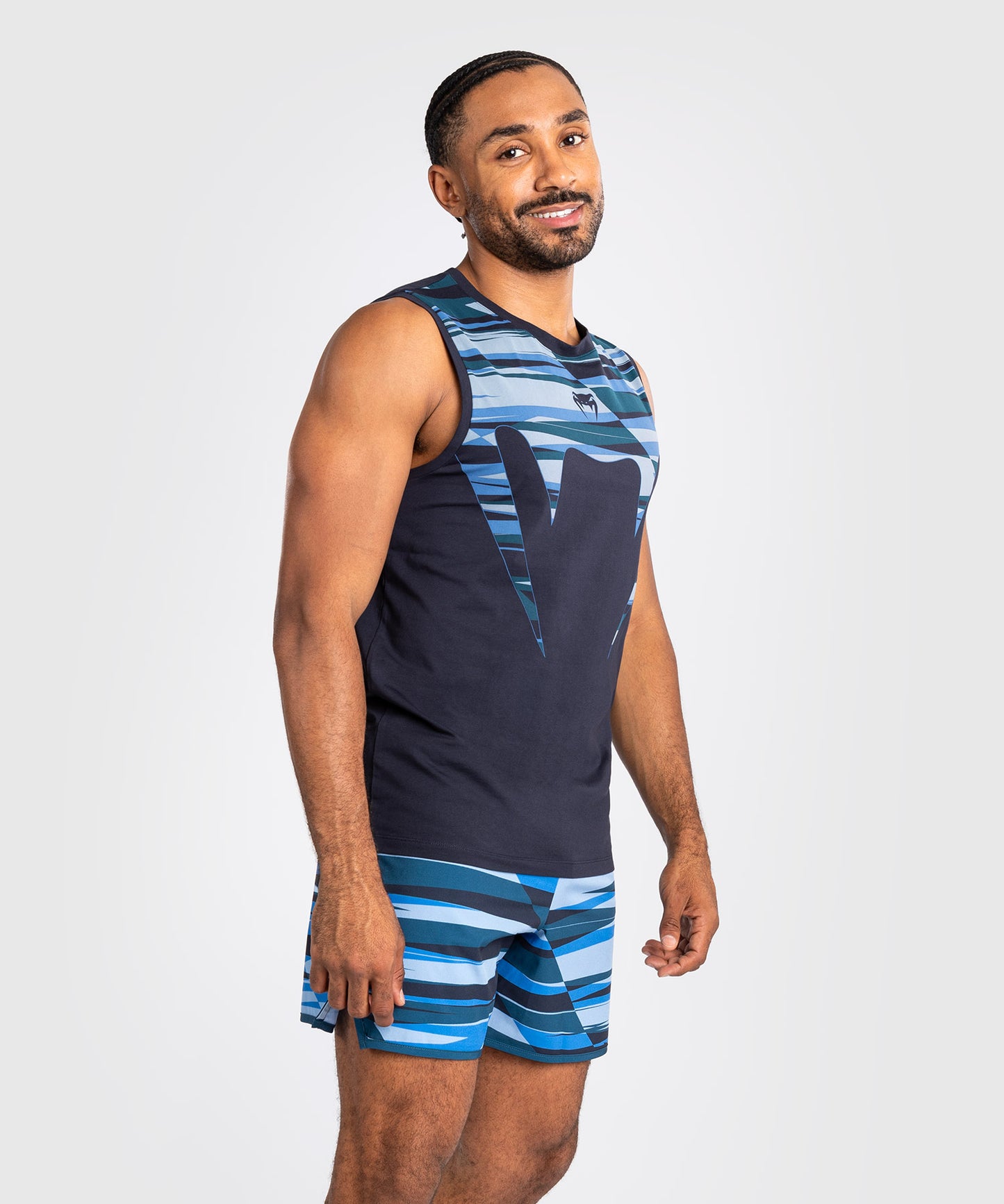 Venum Rapid Camiseta de Tirantes para Hombre - Snake Head - Azul Ámbar