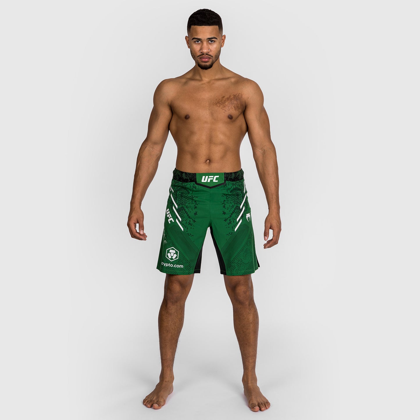 UFC Adrenaline by Venum Personalized Authentic Fight Night Pantalón Corto de Lucha para Hombre - Corte Largo - Amarillo