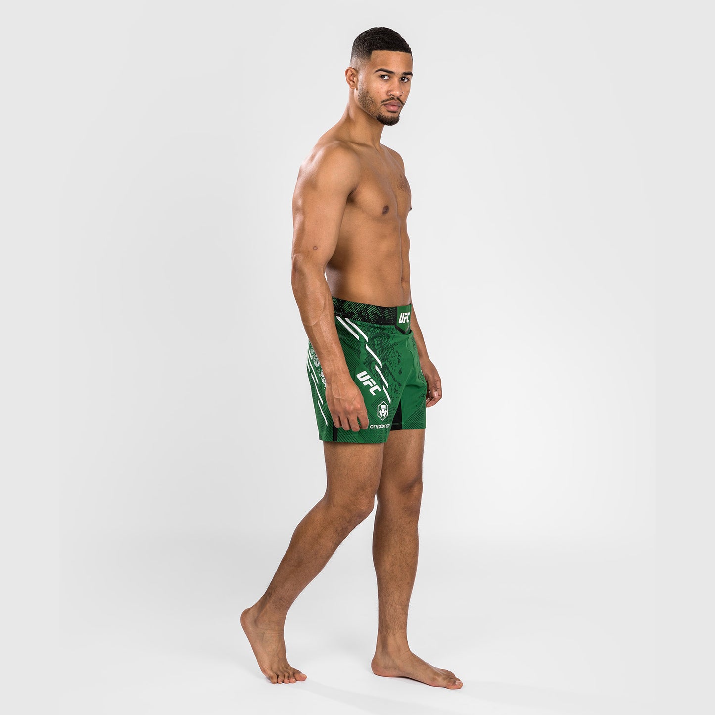 Pantalón Corto UFC Adrenaline by Venum Personalized Authentic Fight Night, Hombre - Corte Corto - Verde