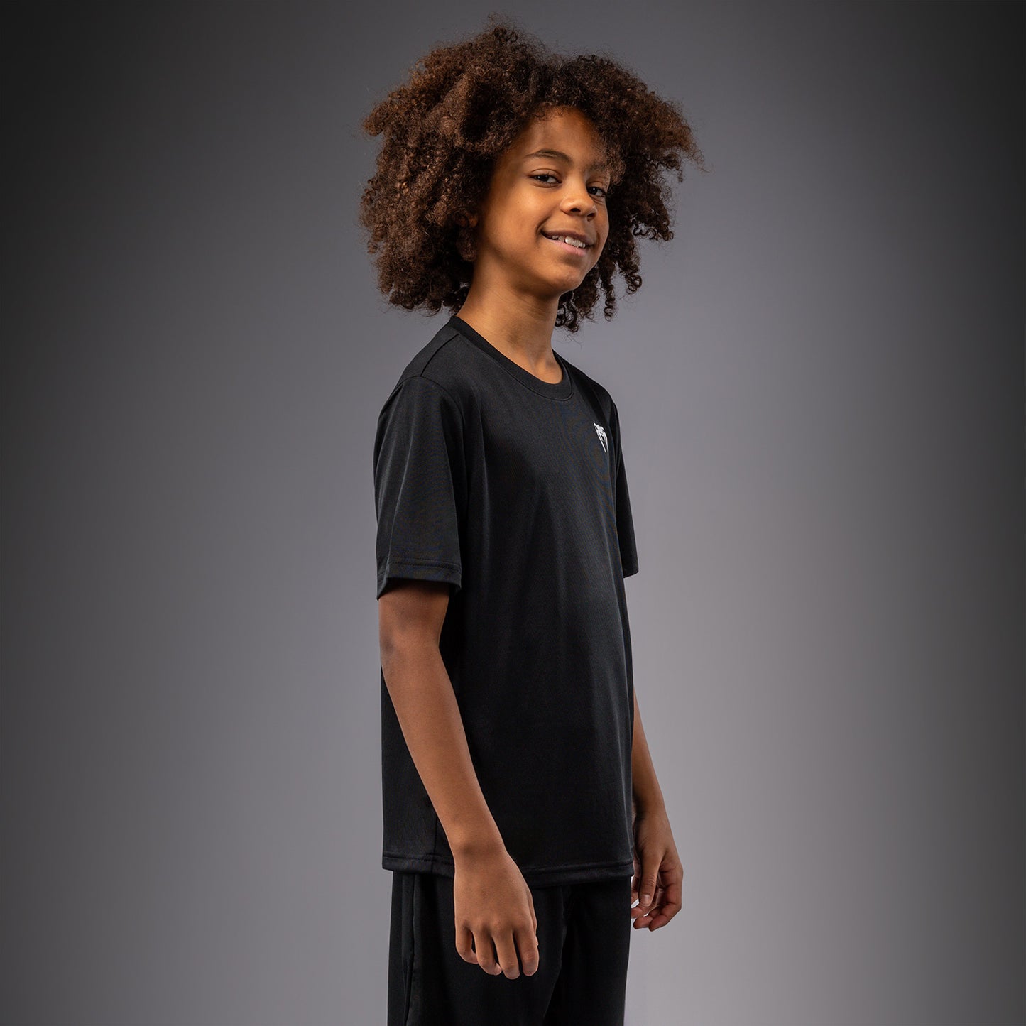 Venum Lineup Camiseta de Rendimiento Manga Corta Para Niños - Negro/Blanco