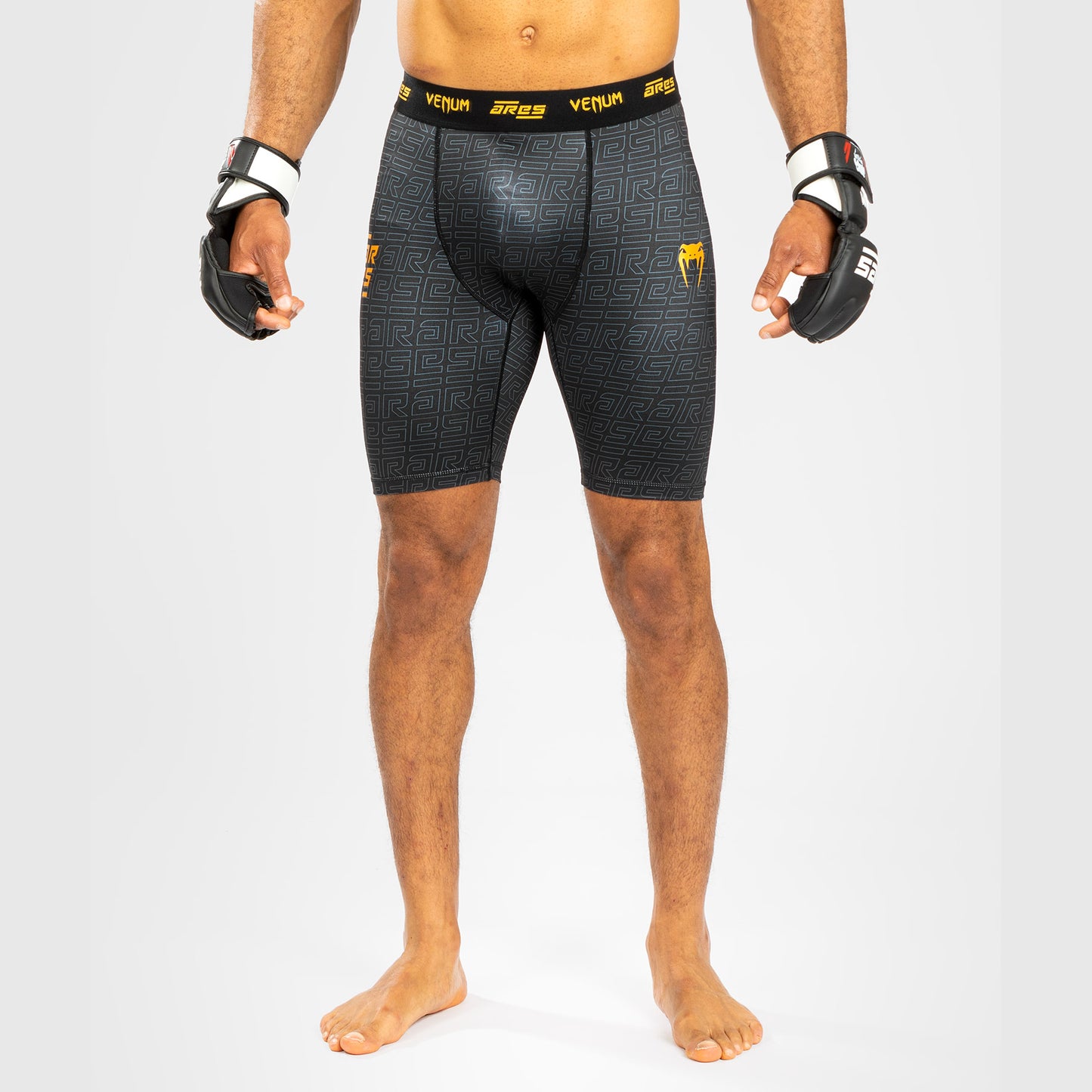 Venum x Ares Pantalones Vale Tudo para Hombre - Negro/Dorado
