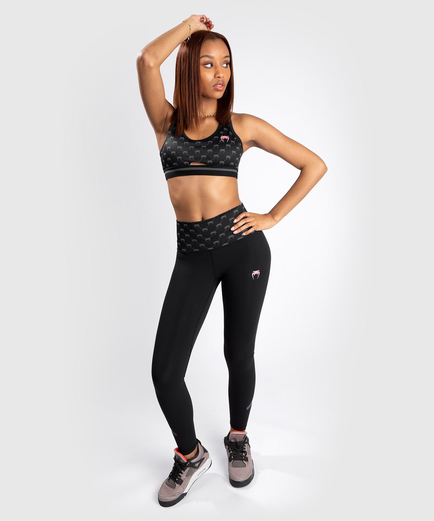 Leggings Venum Monogram – Negro//Oro Rosa